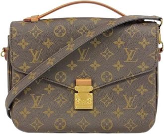 Louis Vuitton Pre-owned Cross Body Bags, female, Brown, Size: ONE SIZE Pre-owned Pochette M&eacute;tis MM