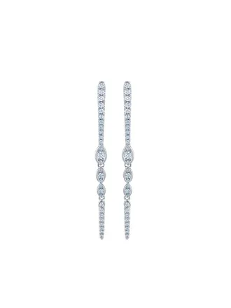 Kwiat Orecchini pendenti Vine in oro bianco 18kt con diamanti - Argento