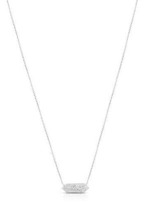 Sphera Milano Cubic Zirconia Snake Pendant Necklace in Silver at Nordstrom Rack