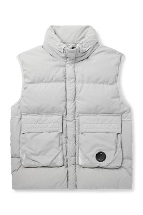 C.P. Company Eco-Chrome R Padded Recycled-Shell Hooded Down Gilet