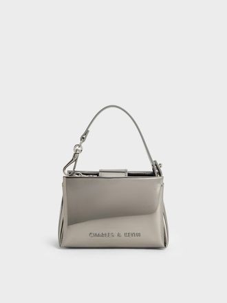 Charles & Keith Bosie Metallic Top Handle Pouch