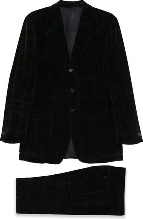 Romeo Gigli 1990s pak met patroon - Groen