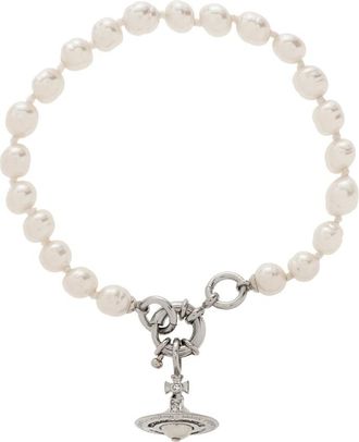 Vivienne Westwood Aleksa Bracelet - Dames - Armbanden - Wit - M - Accessoires