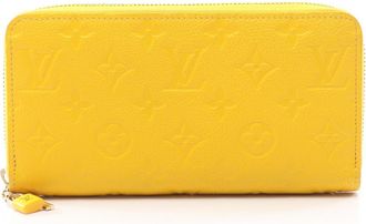Louis Vuitton Monogram Empreinte Yellow Monogram Empreinte Long Wallet (Bi-Fold) (Pre-Owned)