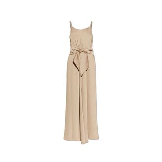 Emporio Armani Maxi Dresses, female, Beige, Size: 2XS Strappy Dress
