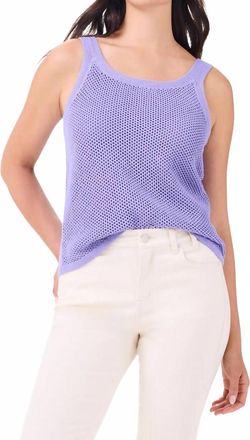 Nic+Zoe Mesh Stitch Tank In Lavender
