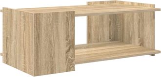 vidaXL Mesa De Caf&eacute; Roble Sonoma 90 X 50 X 33 Cm Madera De Ingenier&iacute;a Vidaxl