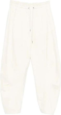 High Wide Leg Pleated Broeken - Dames - Wijde Broeken - Beige - L - Broeken