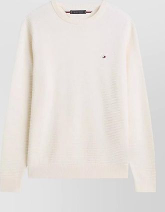 Tommy Hilfiger textured crew-neck jumper