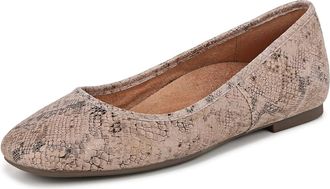 Vionic Womens Orinda Ballet Flat In Rose Pink Leather