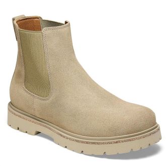 Birkenstock Womens Highwood Slip On Suede Boots In Taupe