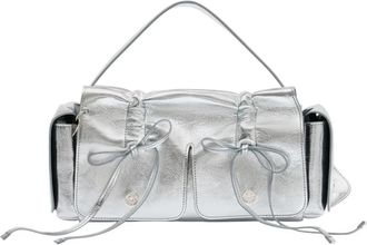 Acne Studios Multipocket Lux Schoudertas - Dames - Handtassen - Grijs - ONE Size - Leer - Tassen
