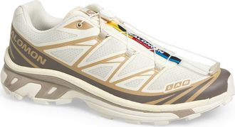 Salomon Gender Inclusive XT-6 Sneaker in Vanilla Ice/Iron/Etherea at Nordstrom, Size 13 Womens