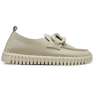 Ilse Jacobsen Tulip 3884 Nylon Polyurethane Womens Loafers Shoes - Kit Kit - Size:UK 3