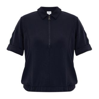 Bogner Polo Shirts, female, Blue, Size: XS Finya Short-sleeve Polo