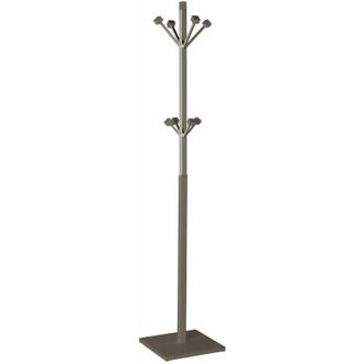 HERDASA Herdasa - Perchero Mod. 429 Moderno Herrajes Cromo Satinado Lacado Moka, 180 Cm(alto)34 Cm(ancho)34 Cm(largo)