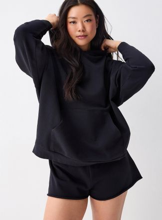 Twik Womens Terry-lined fleece mini short