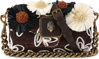 Kurt Geiger Mini Floral Appliqu&eacute; Clutch in Brown at Nordstrom