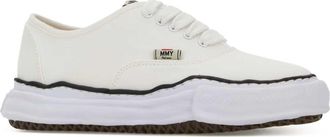 Miharayasuhiro Unisex White Canvas Baker Sneakers