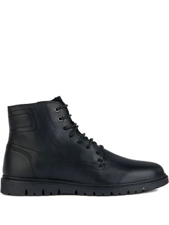 Geox Stivali stringati con zip - Nero