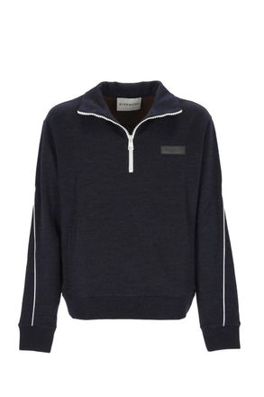 Givenchy 1/4 ZIP WOOL SWEATER Size: XL, colour: NAVY