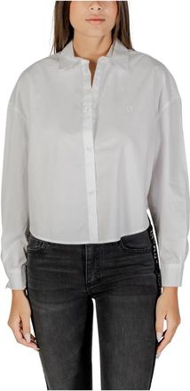 A|X Armani Exchange Elegante Overhemd met Lange Mouwen - Dames - Overhemden - Wit - M - Katoen - Overhemden