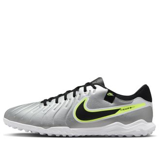 Nike Tiempo Legend 10 Academy TF Metallic Silver Black Volt DV4342-001