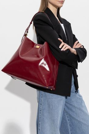 Dolce & Gabbana Vittoria Large Shoulder Bag, Womens, Burgundy