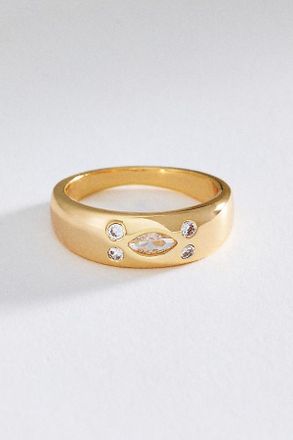 Anthropologie Crystal Eclipse Ring
