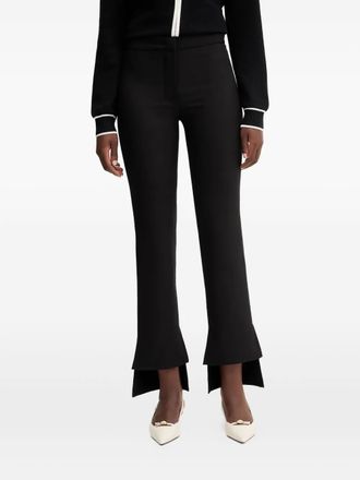 Simona Corsellini cut-out split-hem trousers - Black
