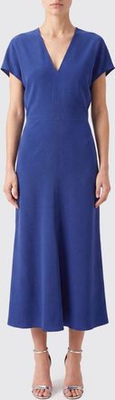 Victoria Beckham Tunica midi Edith in acetato con scollo a V