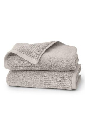 Boll & Branch Set of 2 Ultraplush Organic Cotton Hand Towels in Pewter at Nordstrom