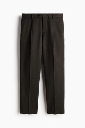 H&M Anzughose aus Wollgemisch in Regular Fit - Dunkles Khakigr&uuml;n