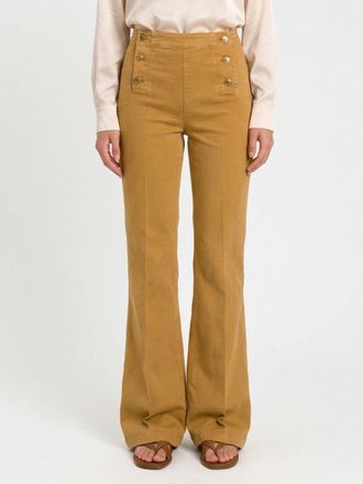 Twinset Flared Stretch Cotton Trousers