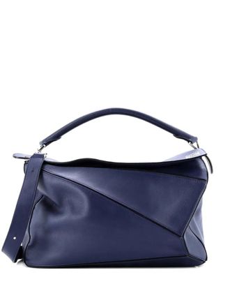 Loewe Puzzle Bag Leather Large satchel - Blue