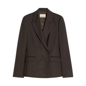 Pennyblack Pbbcapanna Slim Double-breasted Blazer - Dames - Jassen - Bruin - Maat: M Leer