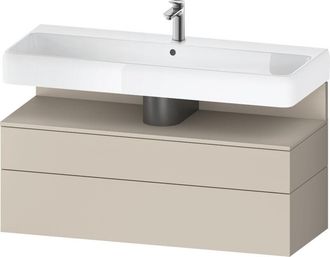 Duravit Duravit - Qatego Mueble Bajo Lavabo, 1 Extra&iacute;ble Y 1 Caj&oacute;n