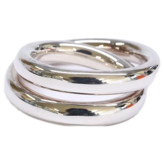 Herm&egrave;s Silver Silver 925 Band Ring (Pre-Owned)