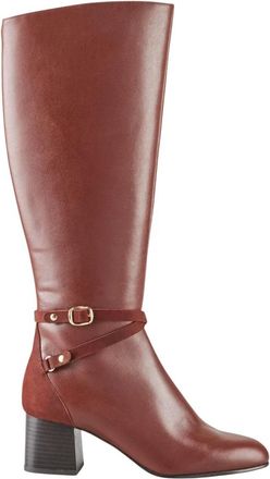 Cosmoparis Schoenen, Dames, Bruin, 37 EU, Leer, Zilena Laarsjes met hak