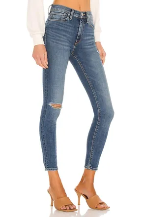 Hudson Barbara High Waist Super Skinny Ankle Jeans In Denim