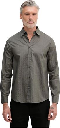 A|X Armani Exchange Casual Shirt - Heren - Casual Overhemden - Groen - M - Katoen - Overhemden