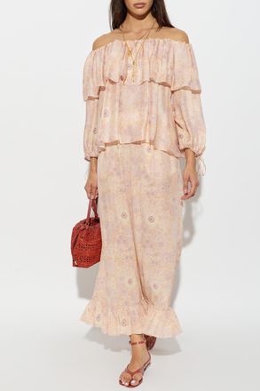 Chlo&eacute; Silk Top, Womens, Pink