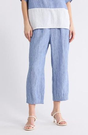 Patrizia Luca Soft Cotton Pull-On Pants in Blue at Nordstrom Rack, Size X-Large