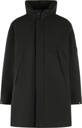 C.P. Company Long Down Jacket In Black Pro-Trek