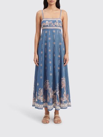 Alemais Abito Acacia midi in lino stampato