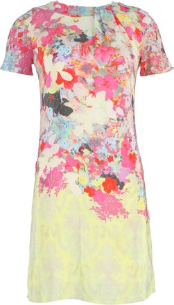 Erdem Erdem Mercy Floral-Print Mini Dress in Multicolor Silk