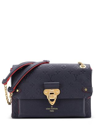 Louis Vuitton Vavin Handbag Monogram Empreinte Leather PM crossbody bag - women - Calf Leather - One Size - Blue
