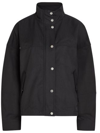 3.1 Phillip Lim Cropped Cotton-blend Jacket - Navy - S (UK8-10 / S)