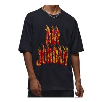 Nike Jordan Air Jordan Flames T-Shirt Black IQ6957-010