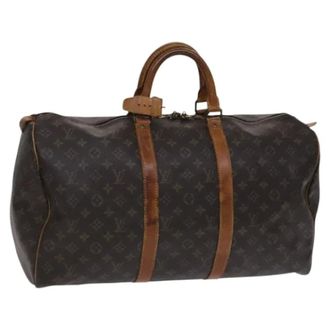 Louis Vuitton Tweedehands Canvas Louis Vuitton tassen - Dames - Pre-owned - Bruin - Maat: ONE Size Leer